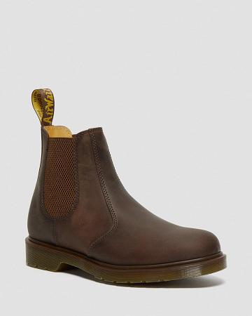 Botines Chelsea Dr Martens 2976 Crazy Horse Cuero Hombre Marrom | MX 324QMA